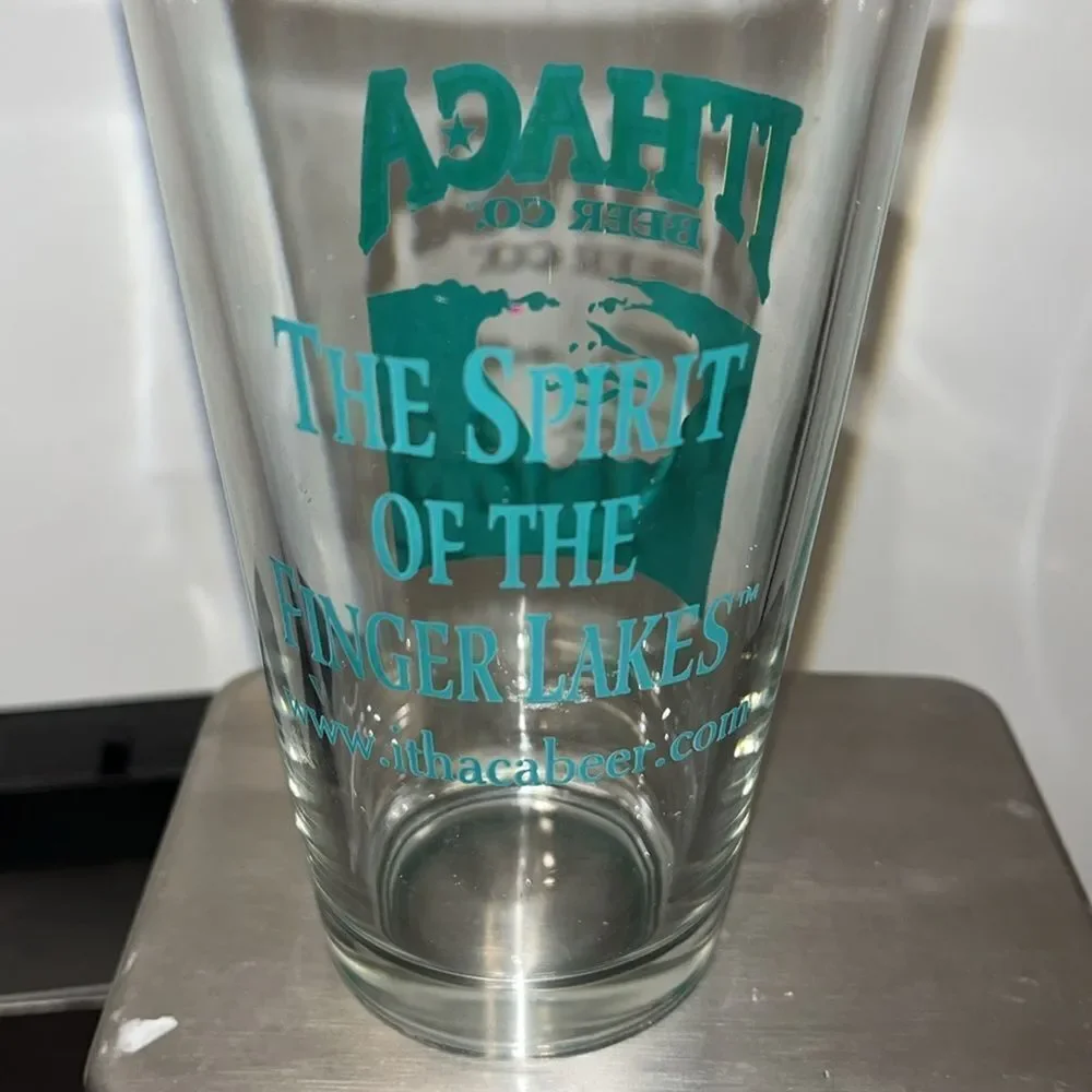 Collectable Ithaca Beer Co The Spirit Finger Lakes New York Pint Brewery Glass